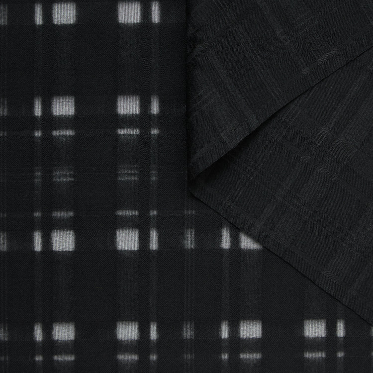 T24C10890 | Suiting à Carreaux en Laine &amp; Soie - vue 1
