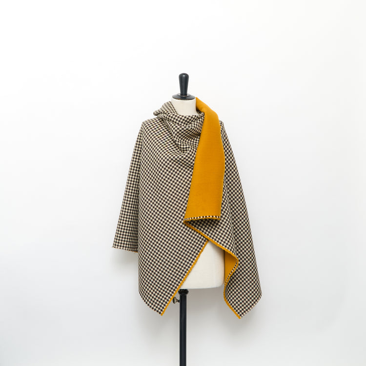 T24C10921 | Splittable Checked Wool Coating RWS - view 2