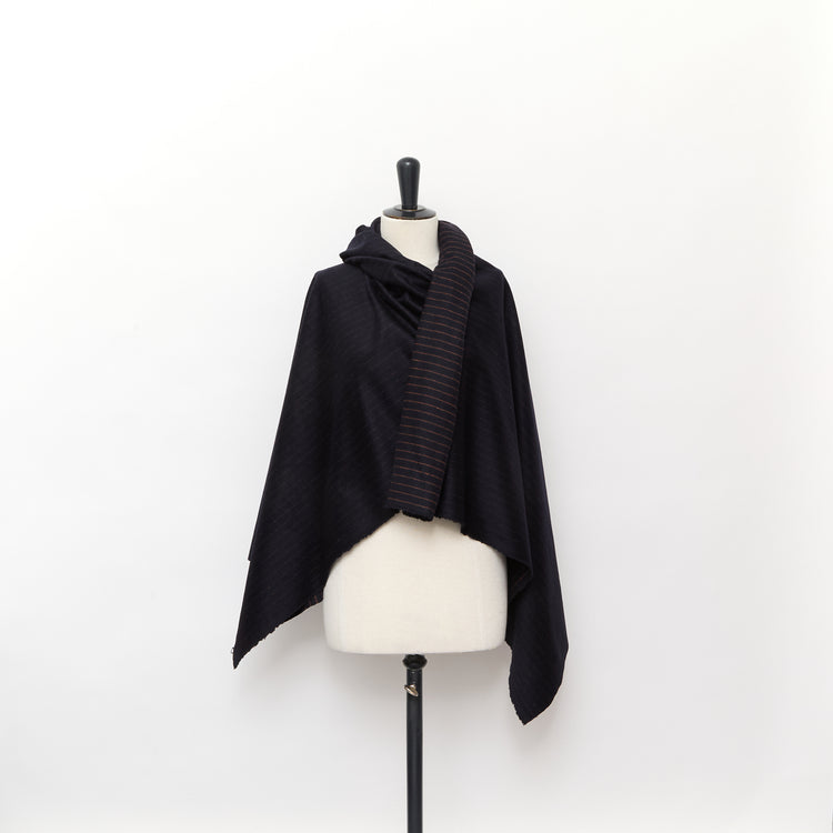 T24D11253 | Chalk Striped Wool Flannel - view 2