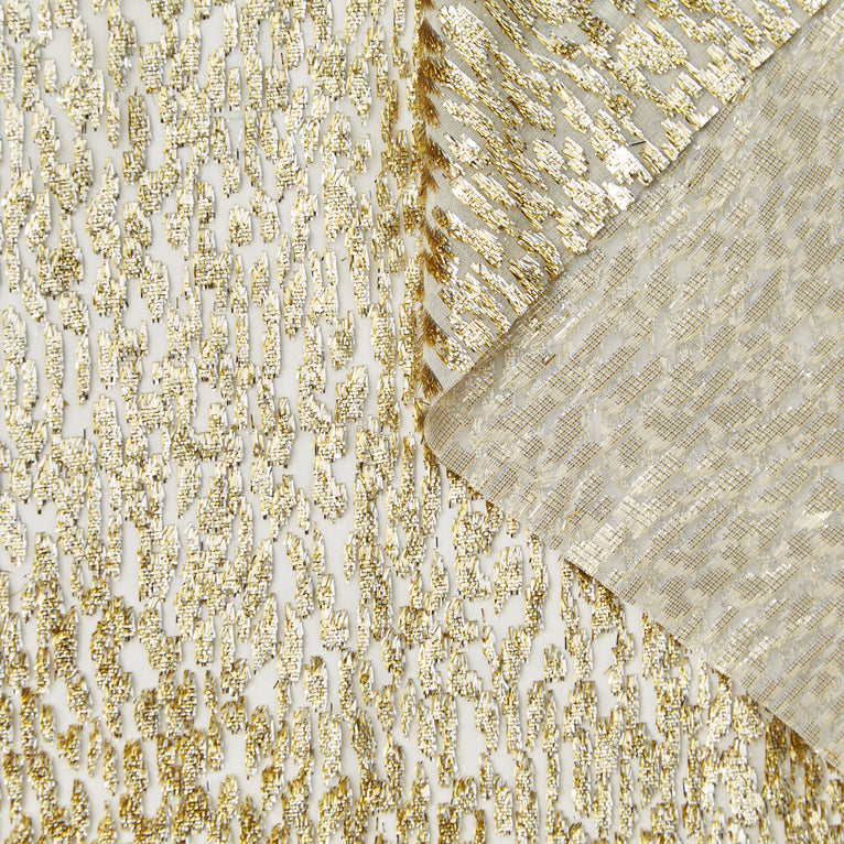 T24J06803 | Lurex Jacquard on Silk Crepe - view 1