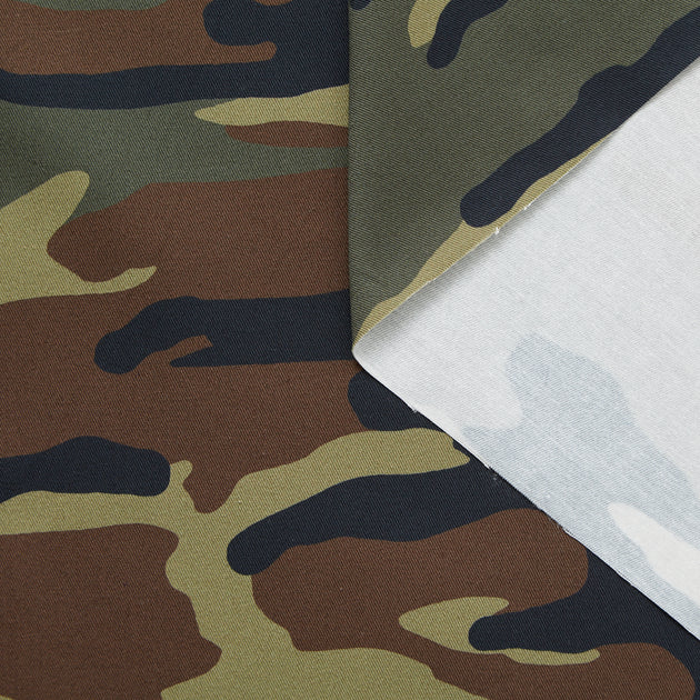 T24J06815 | Allover Camo Cotton Gabardine