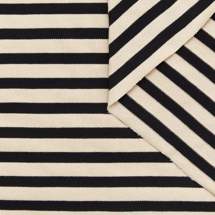 T24K08579 | Striped Piqué Jersey - view 1