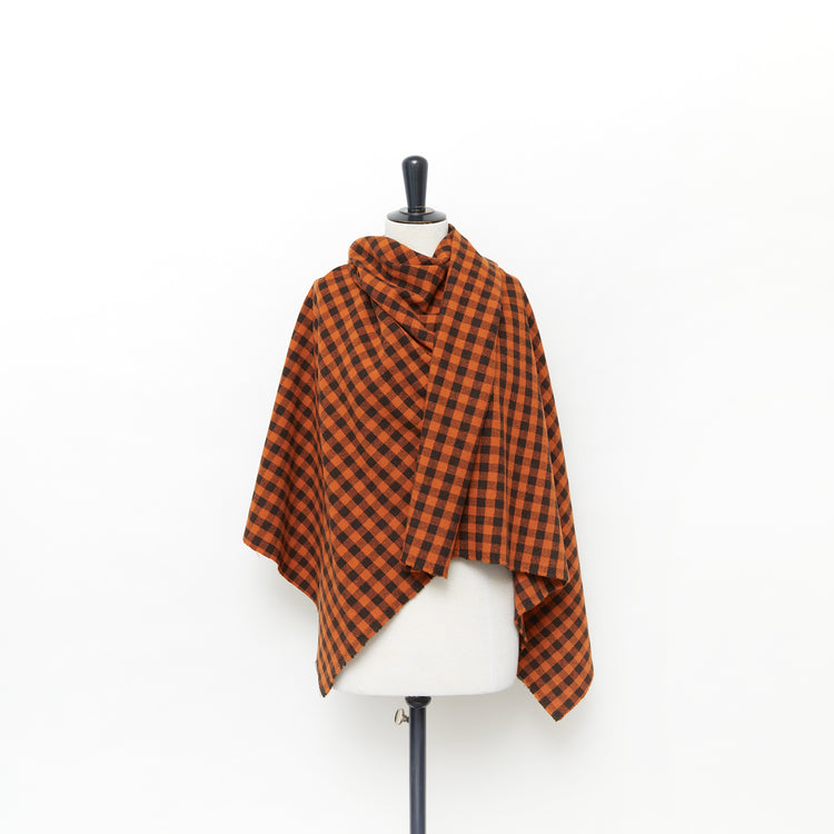 T24K08695 | Checked Wool Drap - view 2