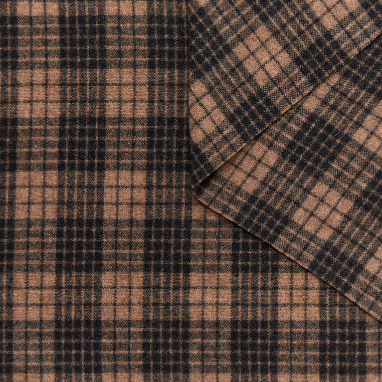 T24K08698 | Drap Brossé à Carreaux - vue 2
