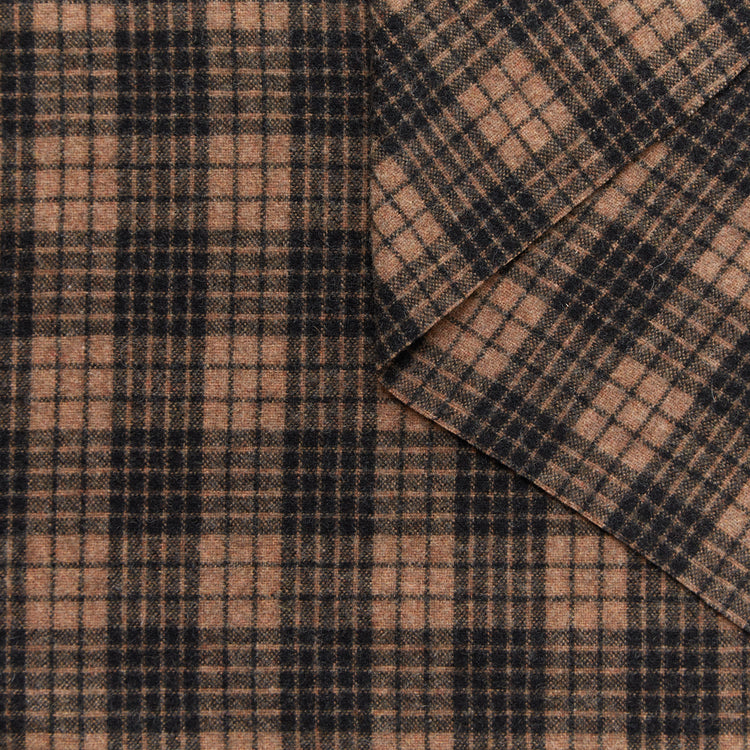 T24K08698 | Drap Brossé à Carreaux - vue 1
