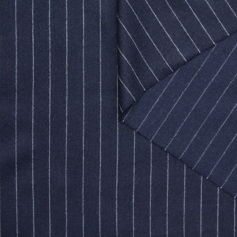 T24K08700 | Pinstripe Wool Flannel - view 2