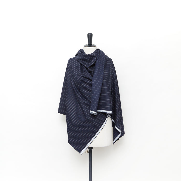 T24K08700 | Pinstripe Wool Flannel - view 2