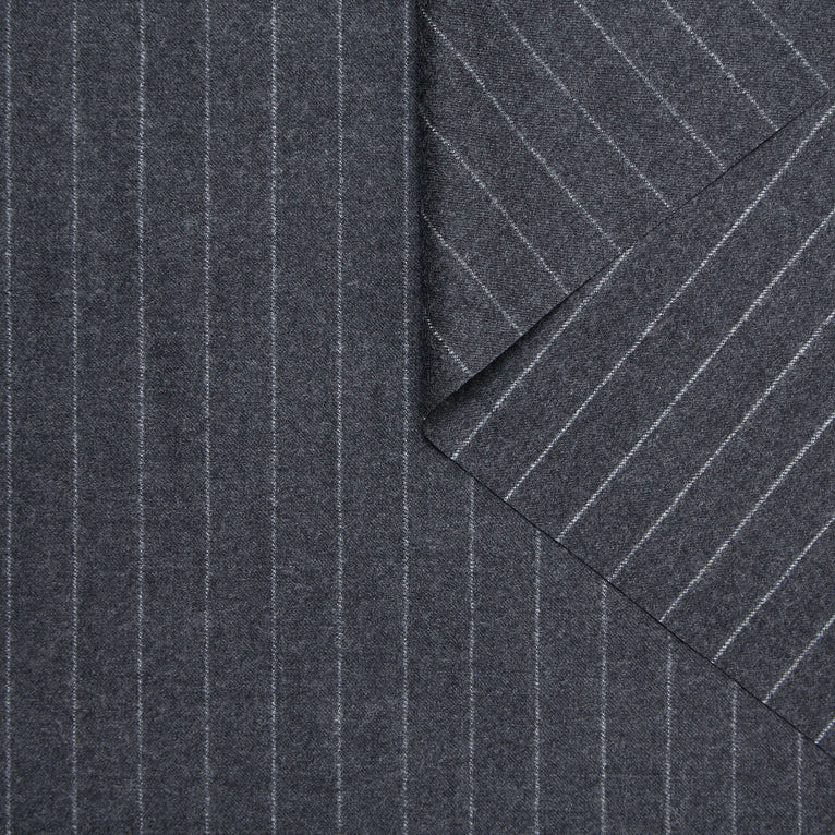 T24K08700 | Pinstripe Wool Flannel - view 1