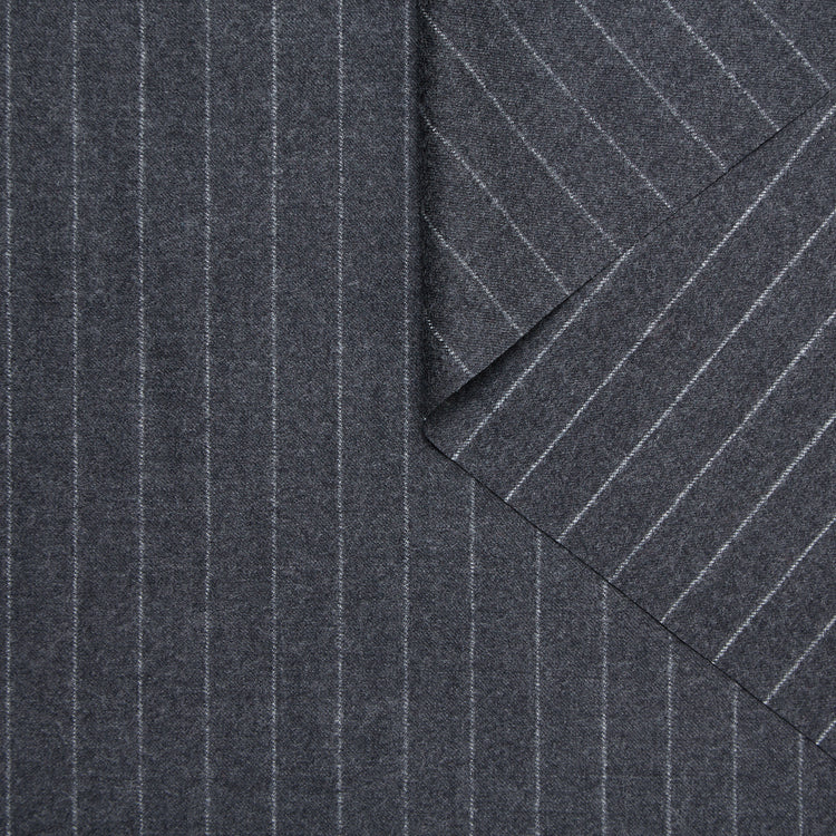 T24K08700 | Pinstripe Wool Flannel - view 1