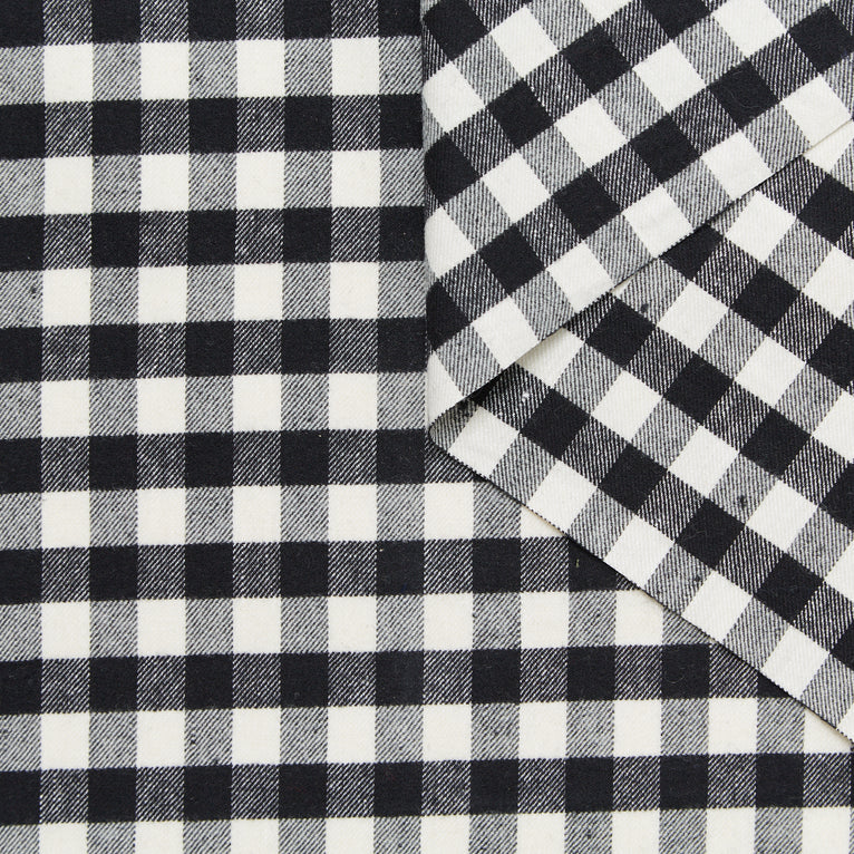 T24K08705 | Flanelle Tartan en Lin &amp; Laine - vue 1
