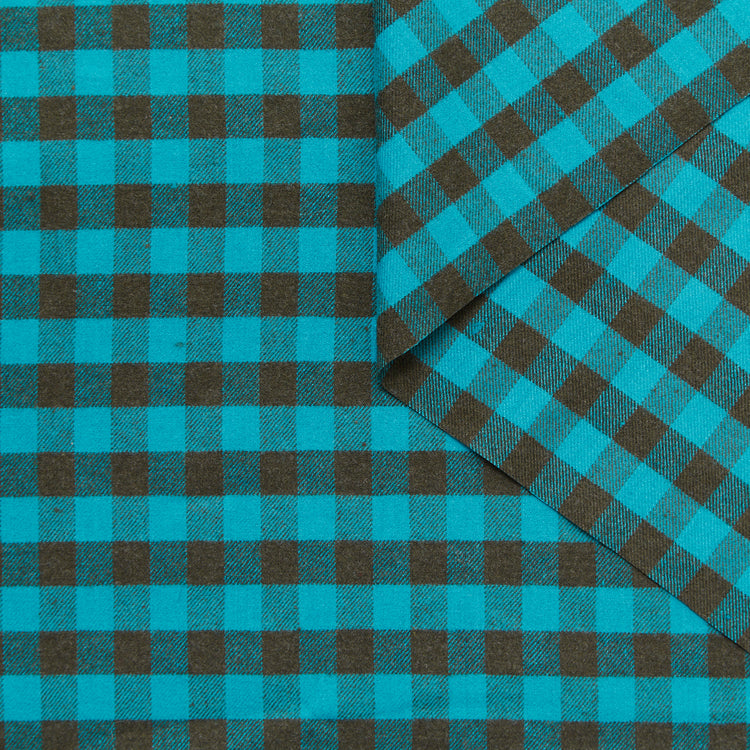 T24K08705 | Flanelle Tartan en Lin &amp; Laine - vue 1