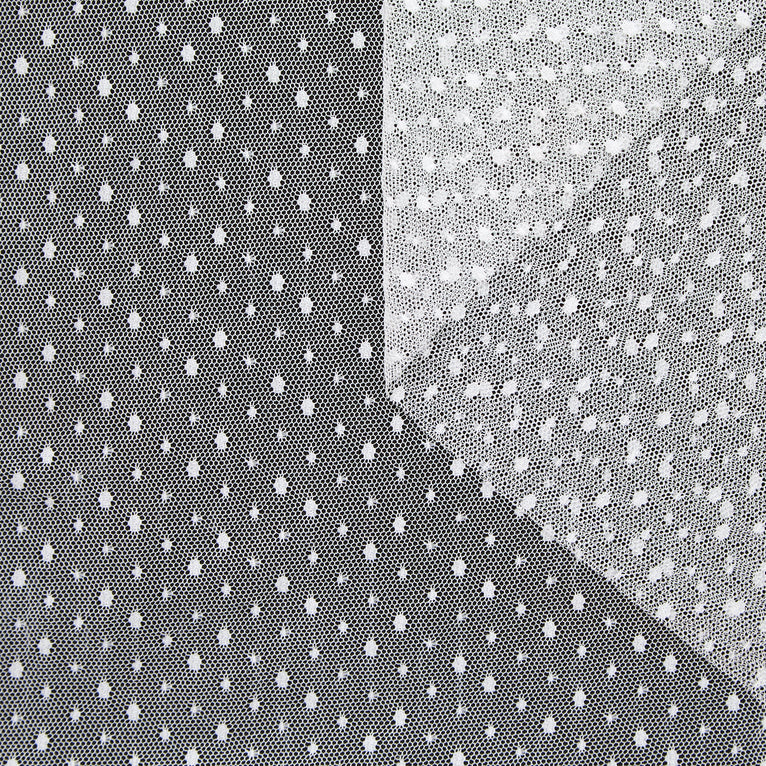 T24M09965 | Tulle Souple à Pois - vue 1