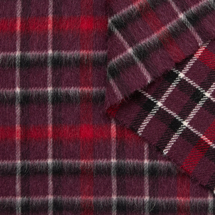 T24M10010 | Splittable Hairy Wool &amp; Llama Tartan - view 1