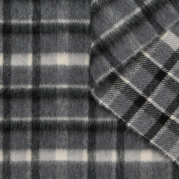 T24M10010 | Splittable Hairy Wool &amp; Llama Tartan - view 1