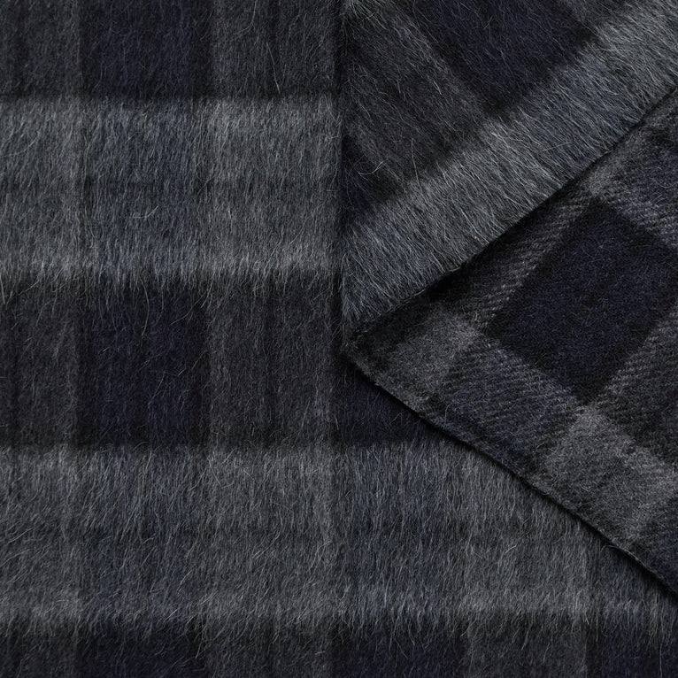 T24M10011 | Tartan Duveteux Séparable en Laine &amp; Lama - vue 1