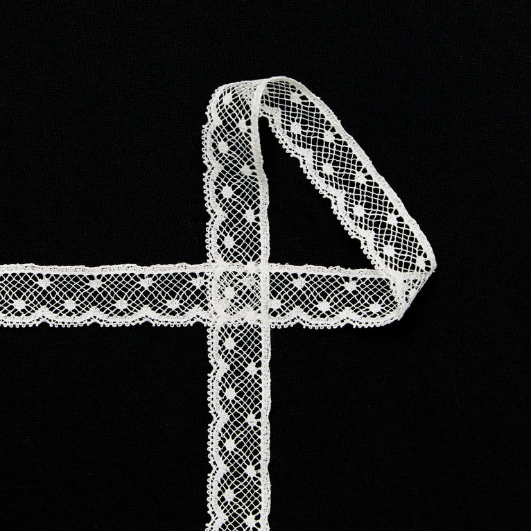 T24M10181 | Galon Dentelle à Pois 1.5cm - vue 1