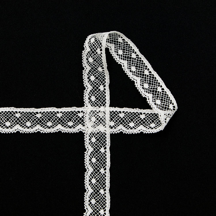 T24M10181 | Galon Dentelle à Pois 1.5cm - vue 1