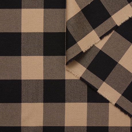 T24M10211 | Gingham Wool Suiting