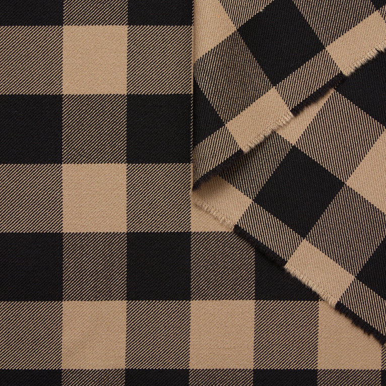 T24M10211 | Gingham Wool Suiting - view 1