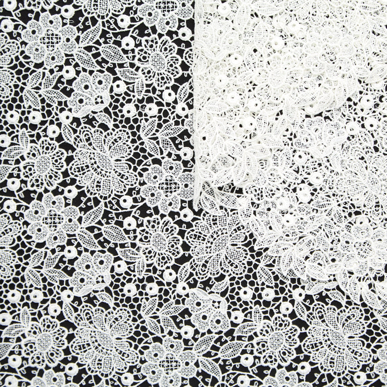 T24M10253 | Guipure Florale en Coton - vue 4