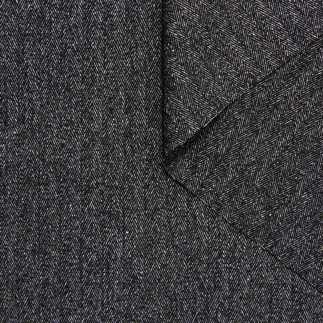 T24M10295 | Wool & Silk Herringbone Suiting