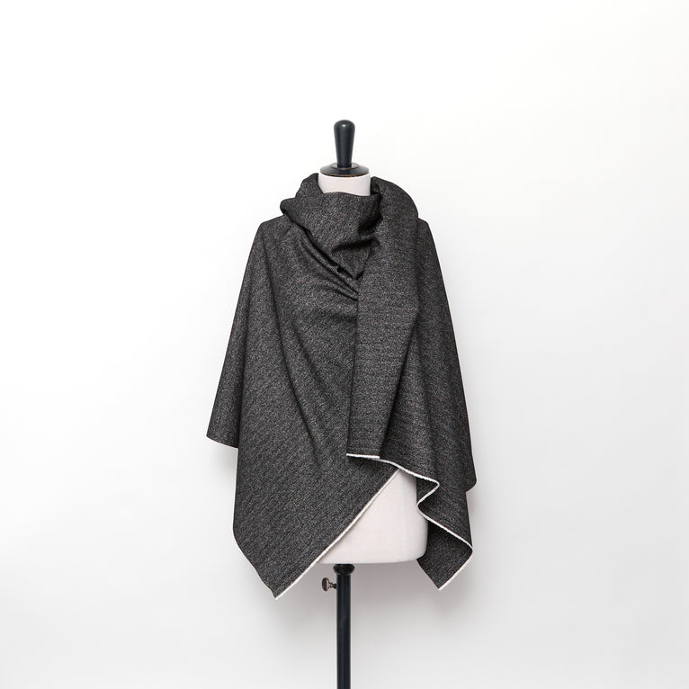 T24M10295 | Suiting Chevron en Laine &amp; Soie - vue 2