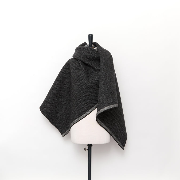 T24M10301 | Splittable Wool Herringbone Drap RWS - view 2