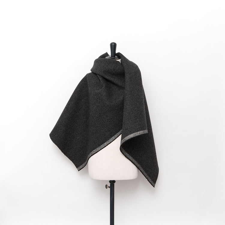 T24M10301 | Splittable Wool Herringbone Drap RWS - view 2