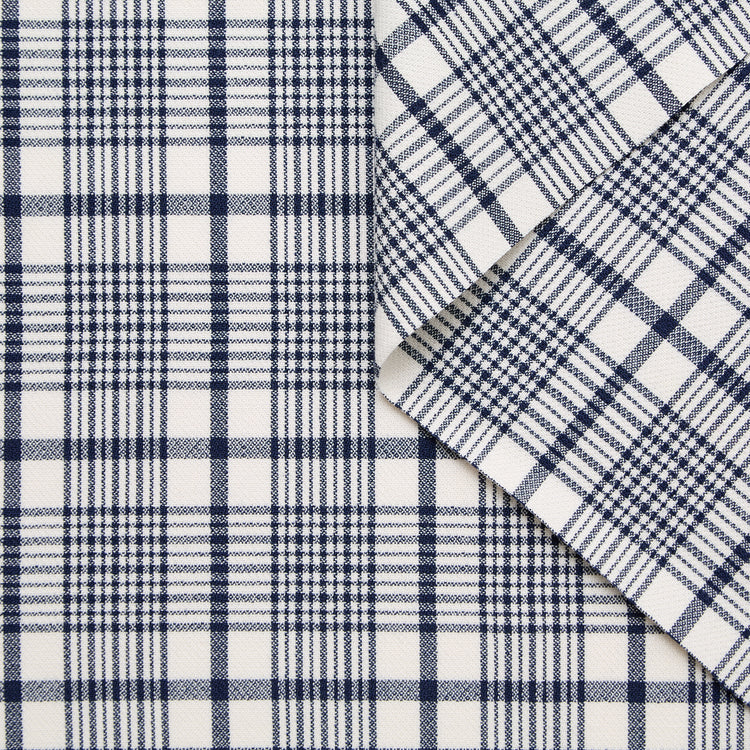 T24M10370 | Check Wool Crepe - view 1