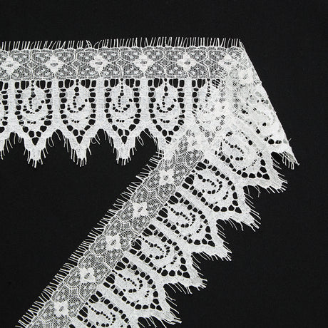 T24M10421 | Silk Floral Chantilly Lace Band 9cm