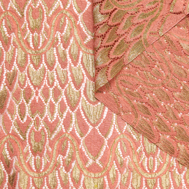 T24M10425 | Dentelle Ecailles Festonnée en Soie - vue 1