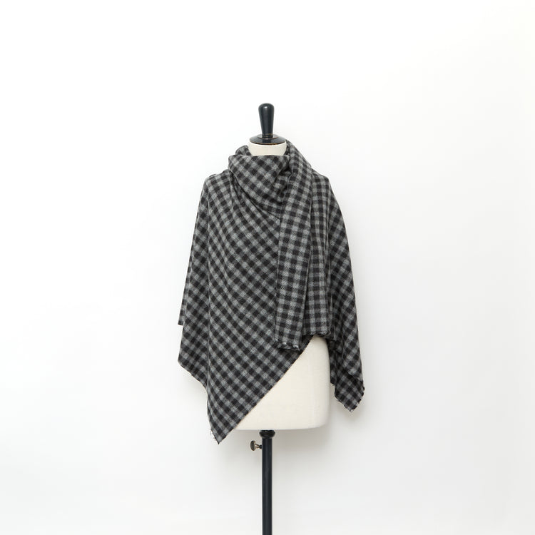 T24M10449 | Gingham Cashmere Drap - view 2