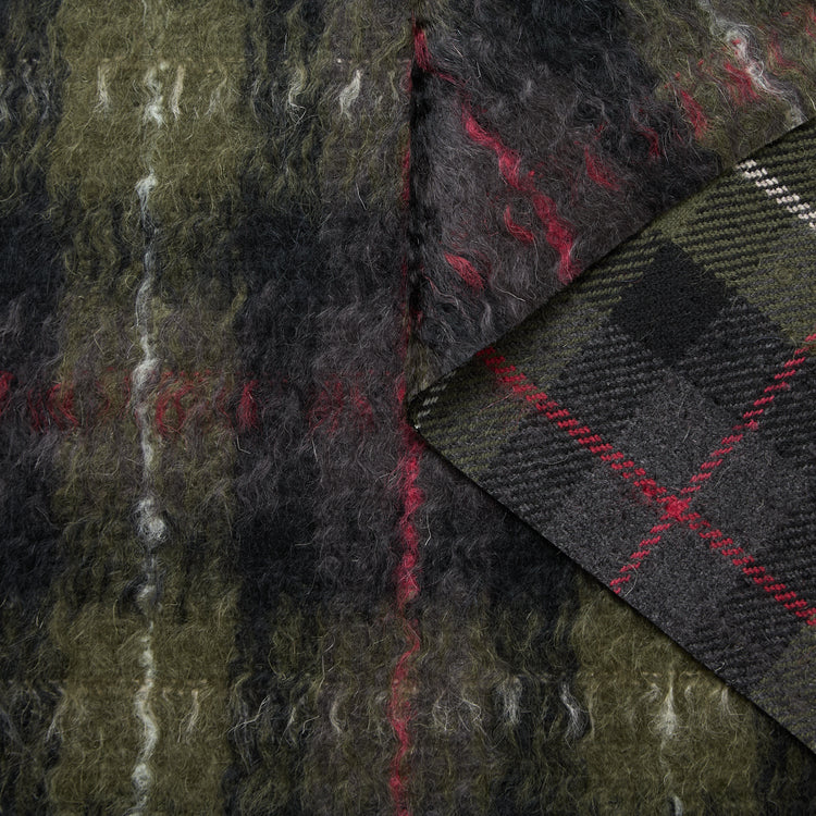 T24M10453 | Tartan Duveteux Double Face en Laine &amp; Mohair - vue 1