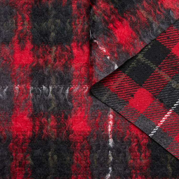 T24M10453 | Tartan Duveteux Double Face en Laine &amp; Mohair - vue 1