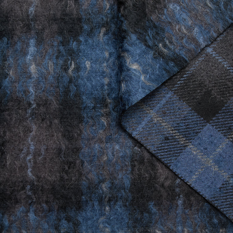 T24M10453 | Tartan Duveteux Double Face en Laine &amp; Mohair - vue 9