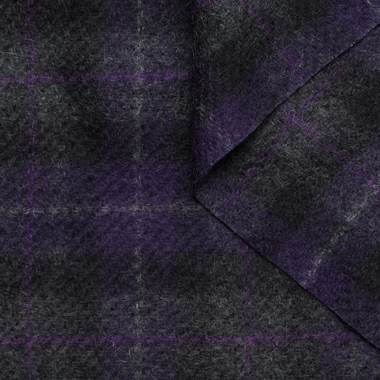 T24M10455 | Fluffy Mohair Tartan RWS - view 4