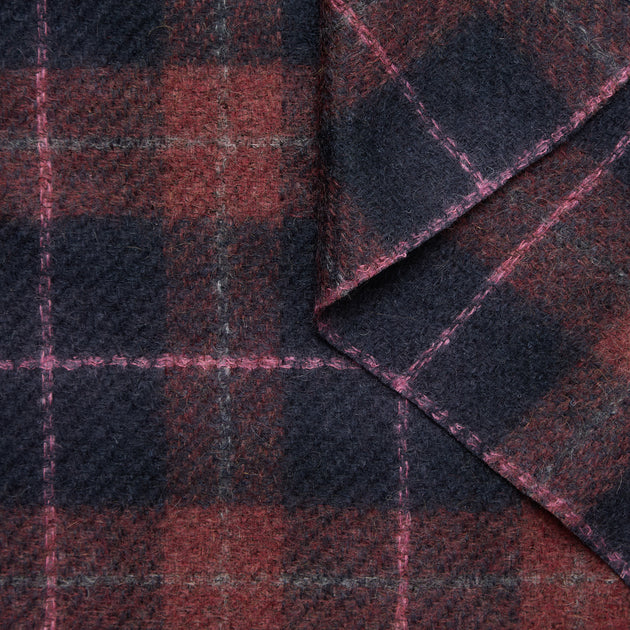 T24M10455 | Tartan Duveteux en Mohair 