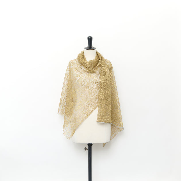 T24M10464 | Gold Floral Lace