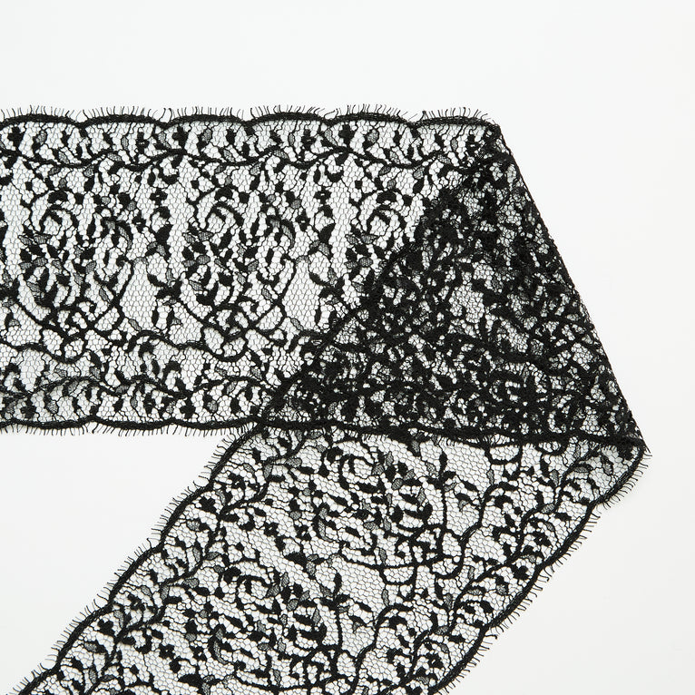 T24M10471 | Bande Dentelle Fleurie en Viscose 15cm - vue 3