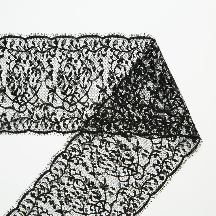 T24M10471 | Bande Dentelle Fleurie en Viscose 15cm - vue 1
