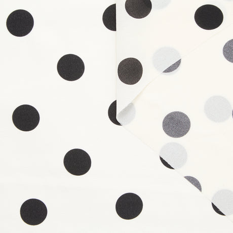 T24P12056 | Georgette de Soie Imprimée à Pois