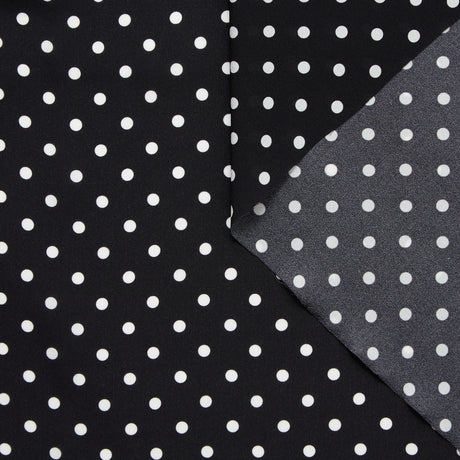 T24P12057 | Georgette de Soie Imprimée à Pois