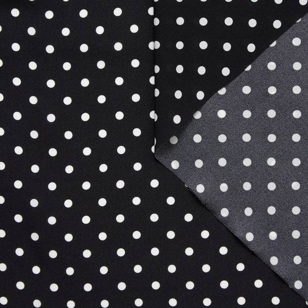 T24P12057 | Dots Printed Silk Georgette