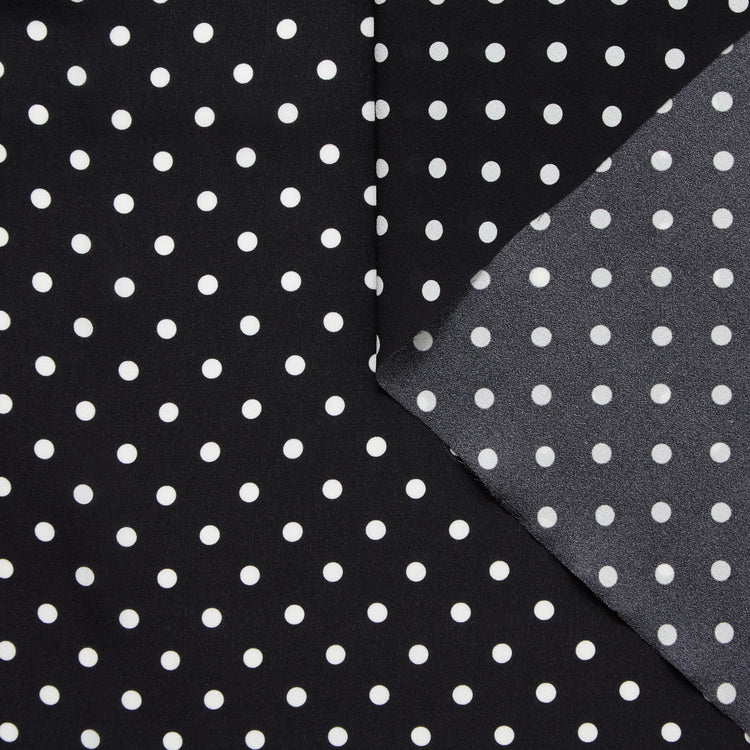 T24P12057 | Georgette de Soie Imprimée à Pois - vue 1