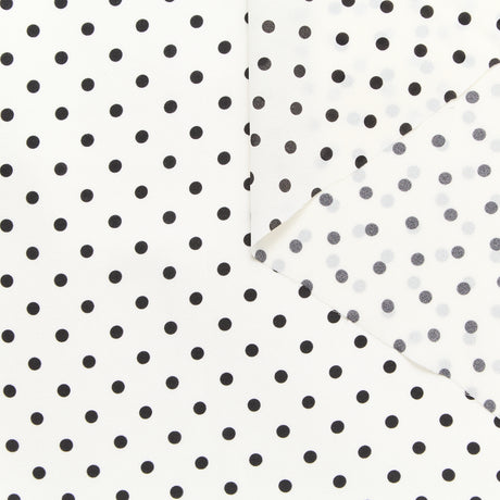 T24P12057 | Georgette de Soie Imprimée à Pois