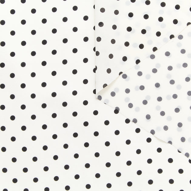 T24P12057 | Dots Printed Silk Georgette