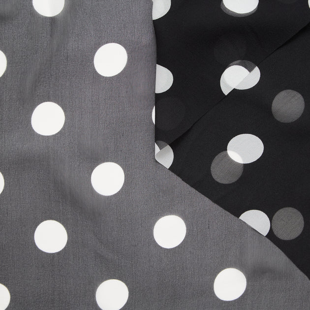 T24P12075 | Dots Printed Silk Muslin