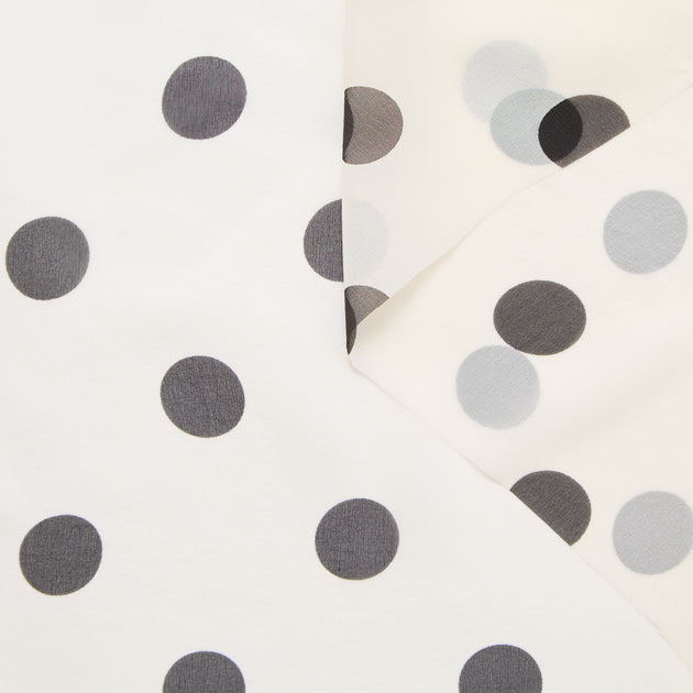 T24P12075 | Dots Printed Silk Muslin