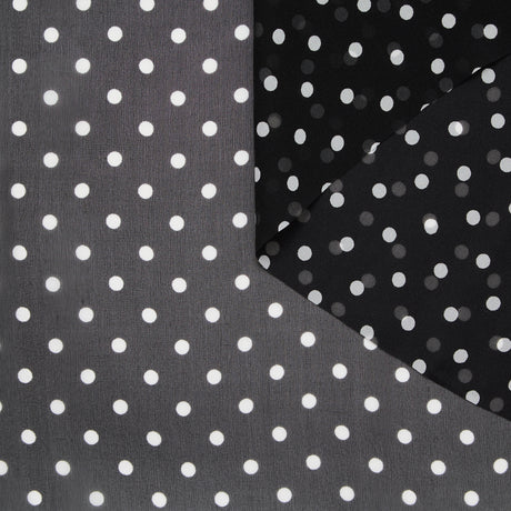 T24P12077 | Mousseline de Soie Imprimée Pois