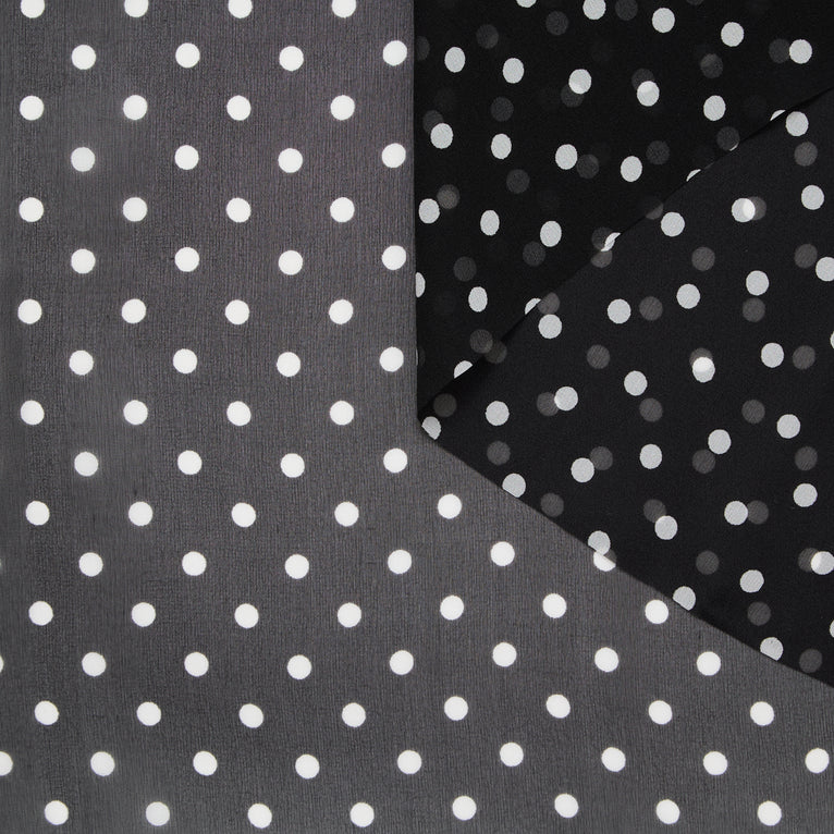 T24P12077 | Mousseline de Soie Imprimée Pois - vue 1
